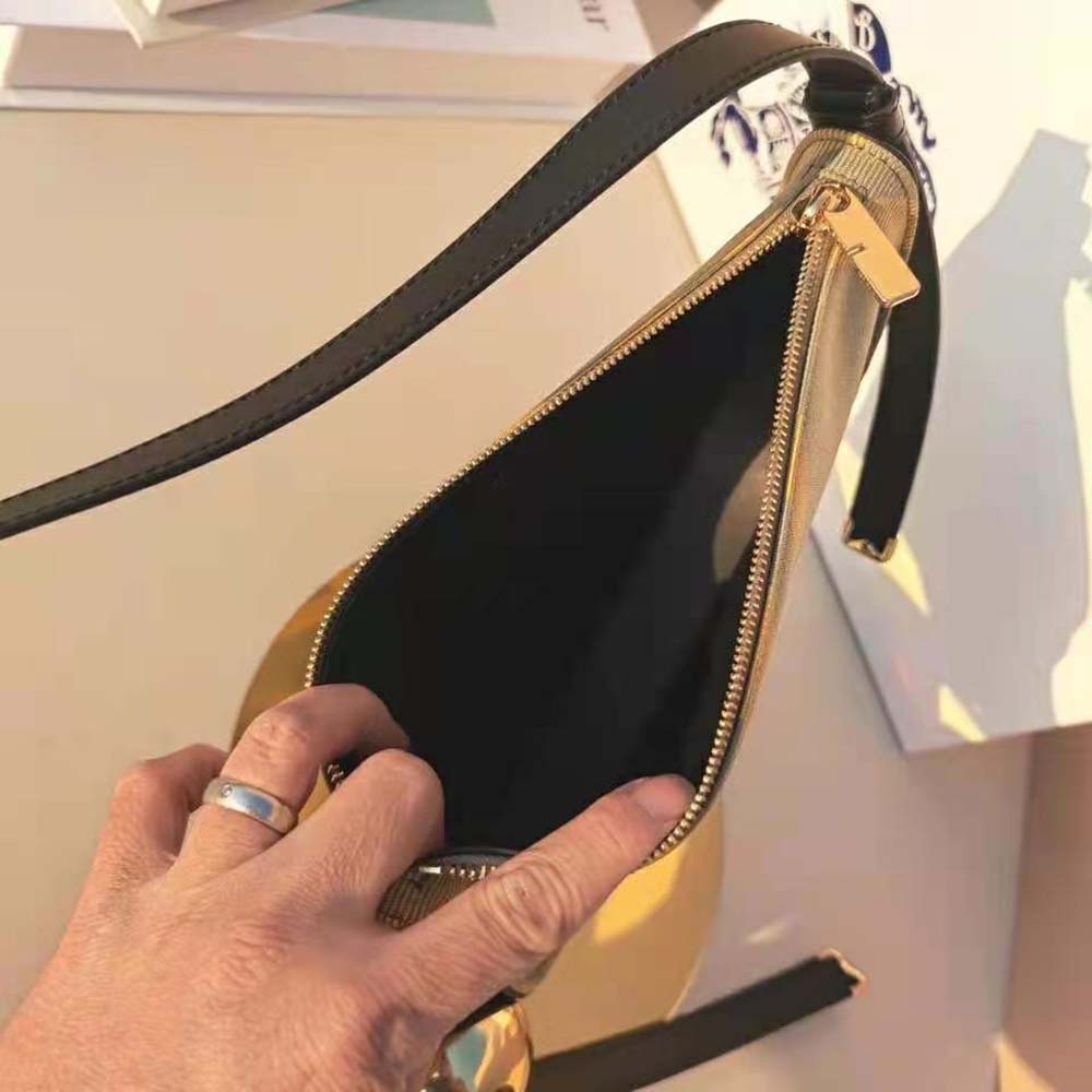 Burberry Women Mini Shield Sling Bag-Yellow - image 9