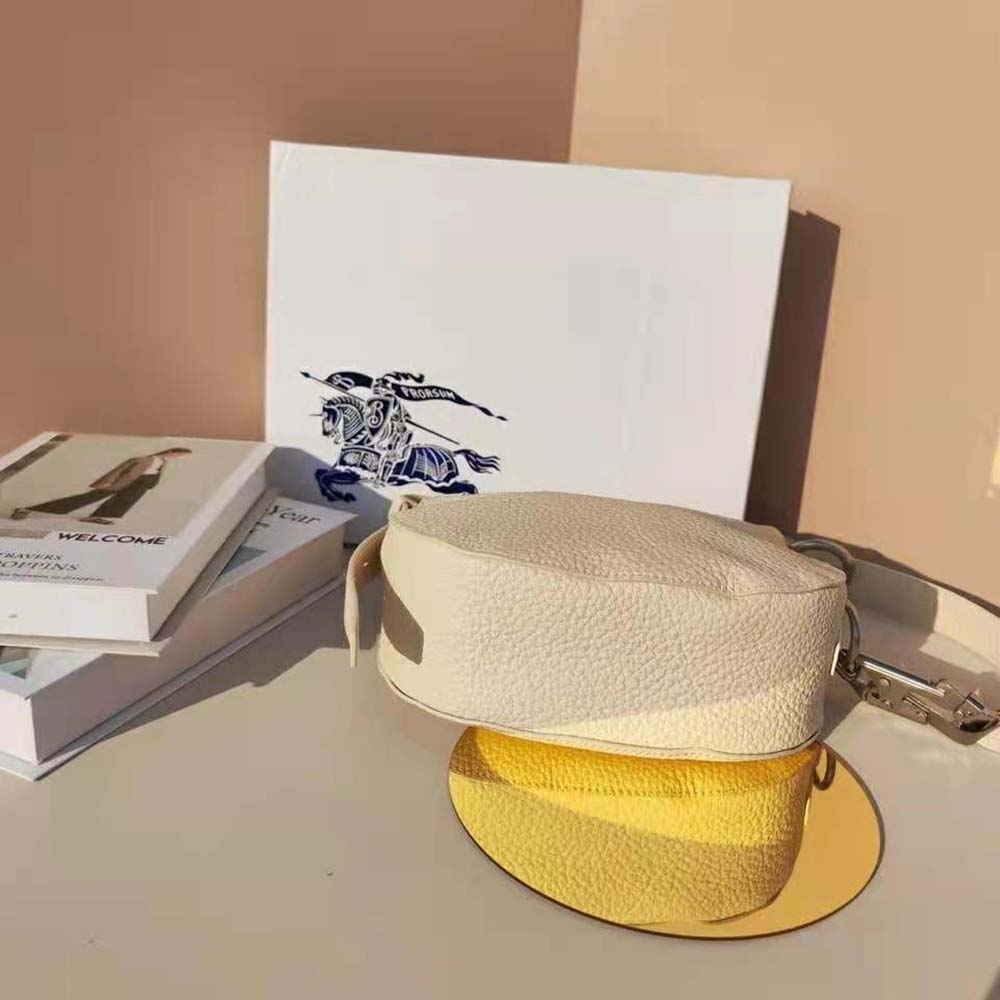 Burberry Women Small Knight Bag-White - image 4