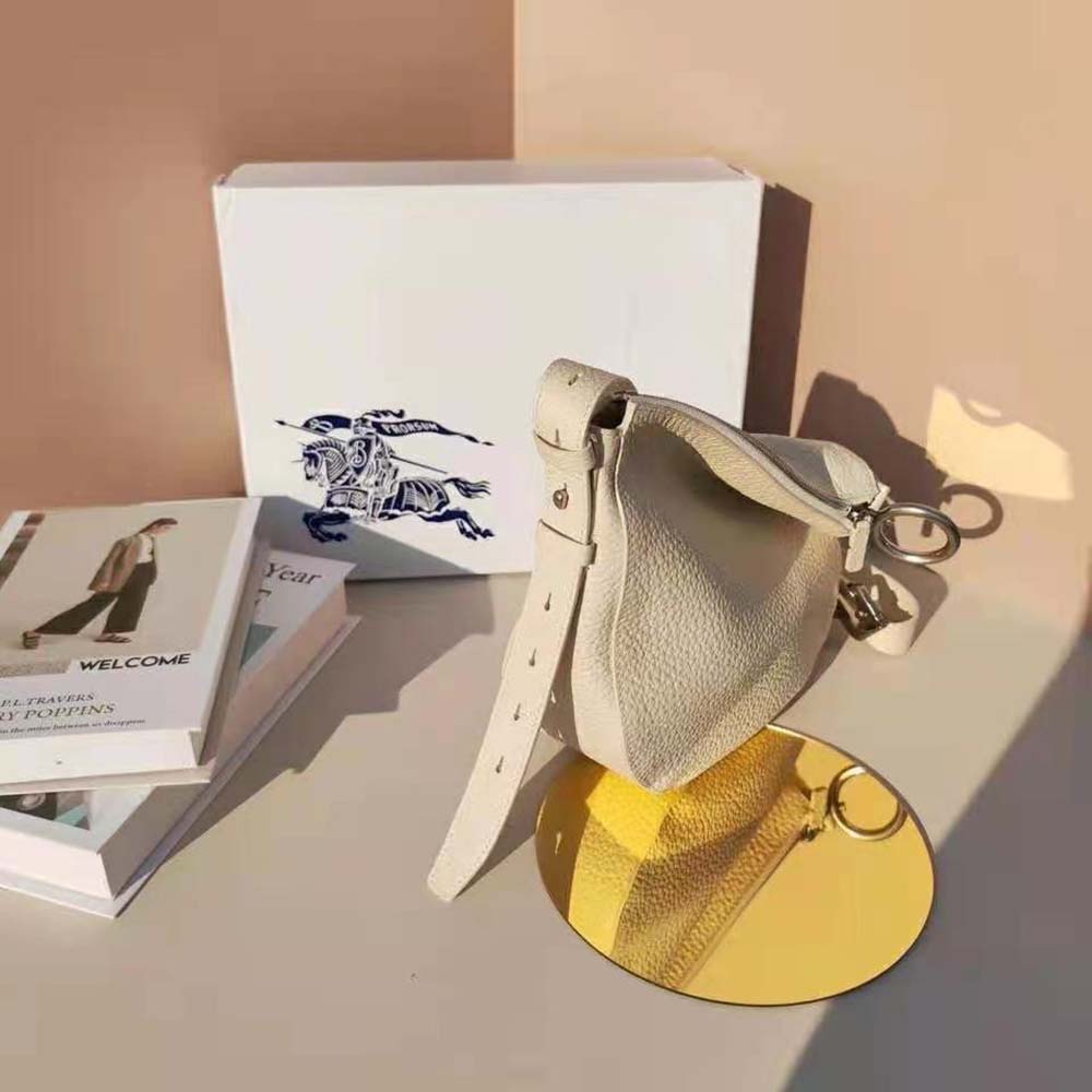 Burberry Women Small Knight Bag-White - image 6