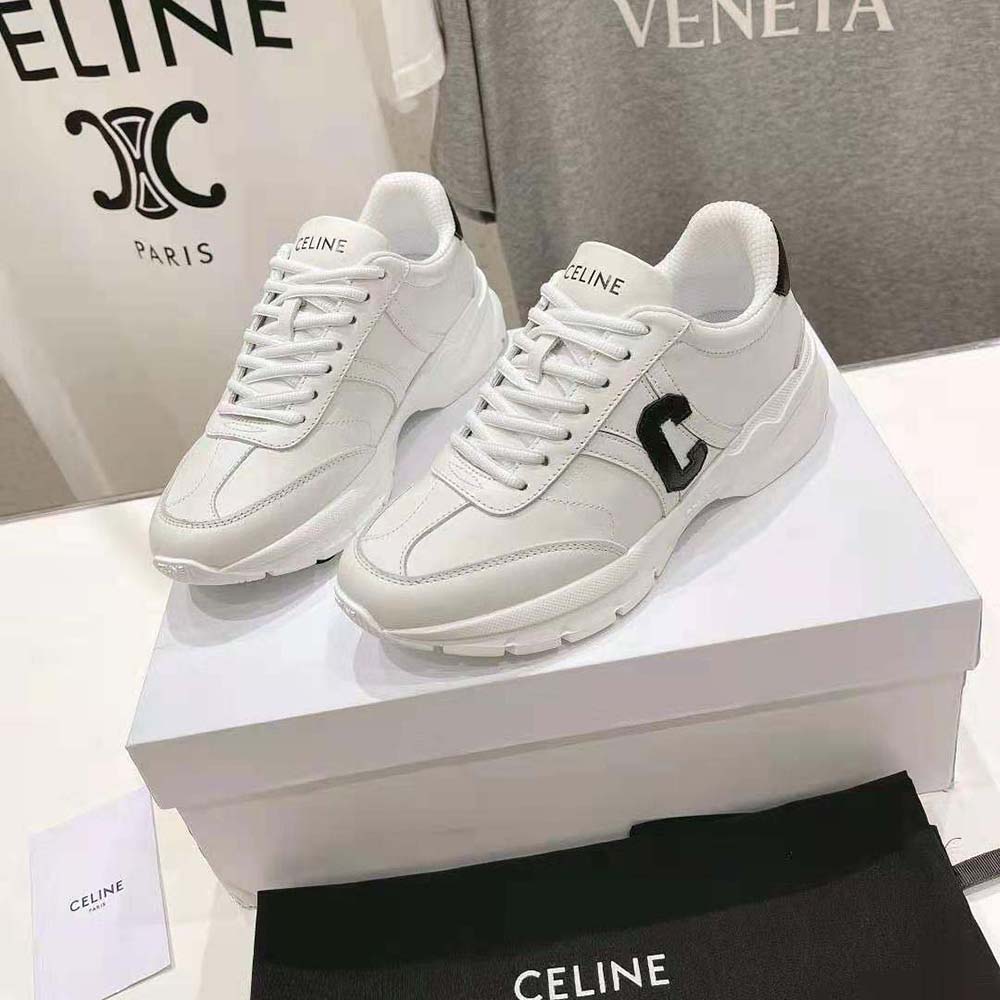 Celine Unisex Runner Cr-02 Low Lace-up Sneaker in Calfskin-Black - image 4