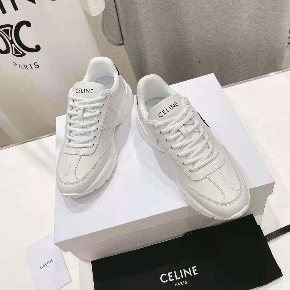 Top-down angle showing elegant silhouette of Celine Unisex Runner Cr-02 sneaker