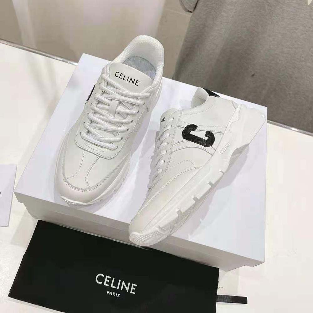 Celine Unisex Runner Cr-02 Low Lace-up Sneaker in Calfskin-Black - image 6