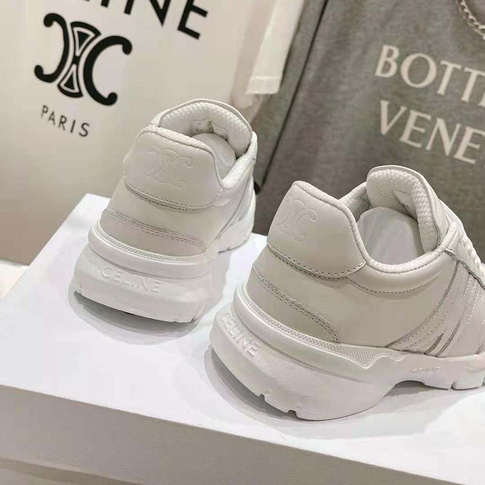 Celine Unisex Runner Cr-02 Low Lace-up Sneaker in Calfskin-White - image 8