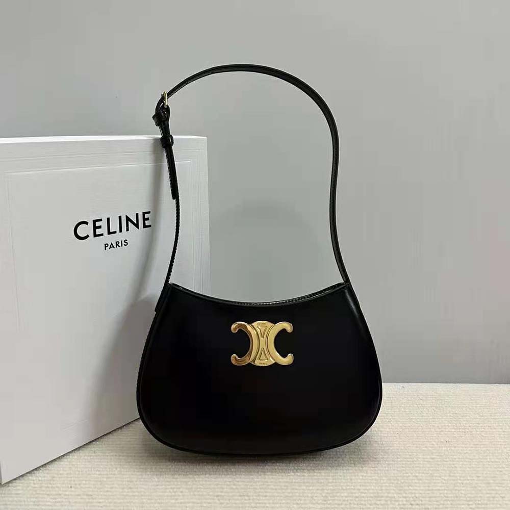 Close-up of gold hardware on Celine Women Medium Tilly Bag