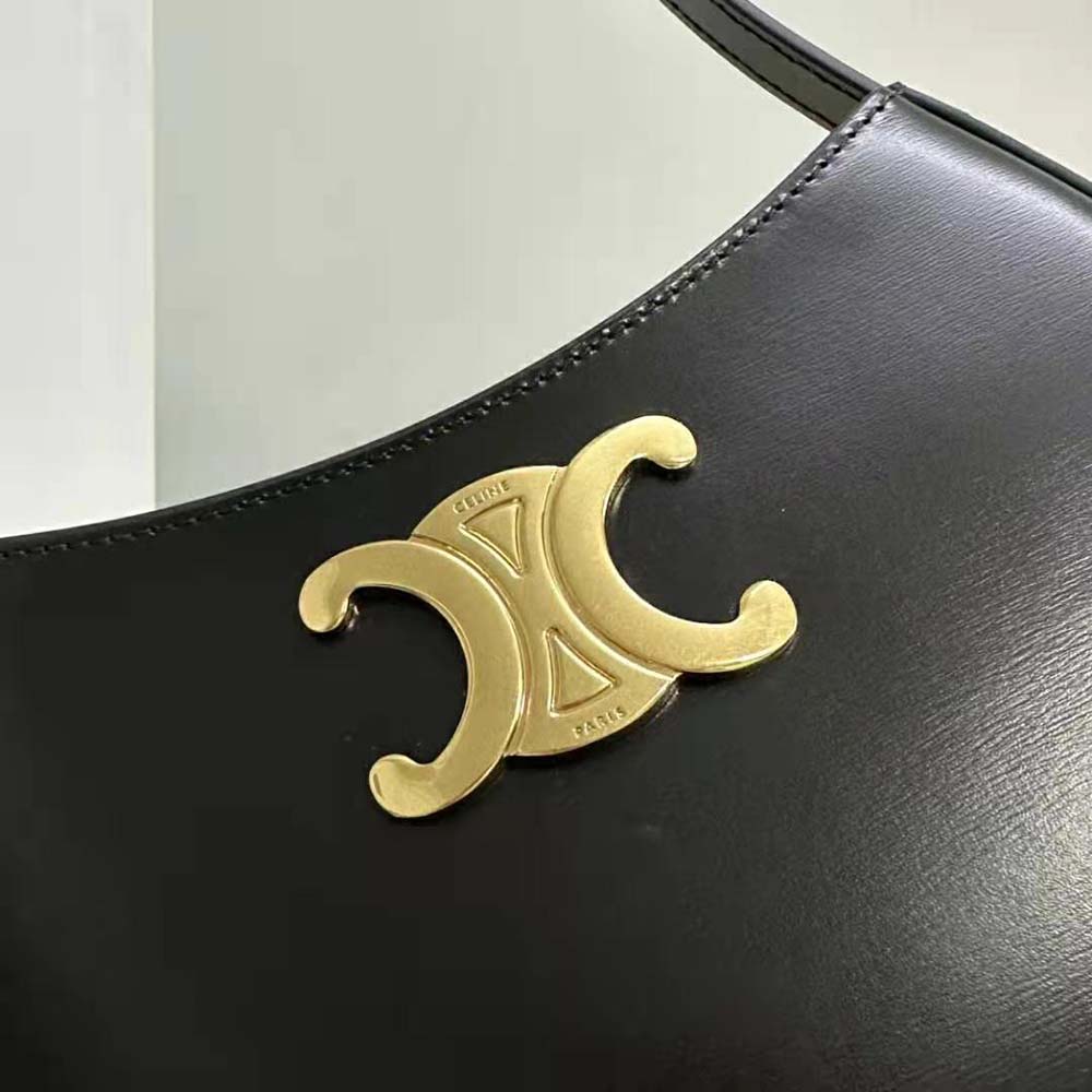 Celine Women Medium Tilly Bag in Shiny Calfskin-Black - image 7