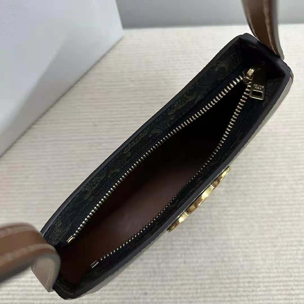 Celine Women Medium Tilly Bag in Triomphe Canvas and Calfskin - image 7