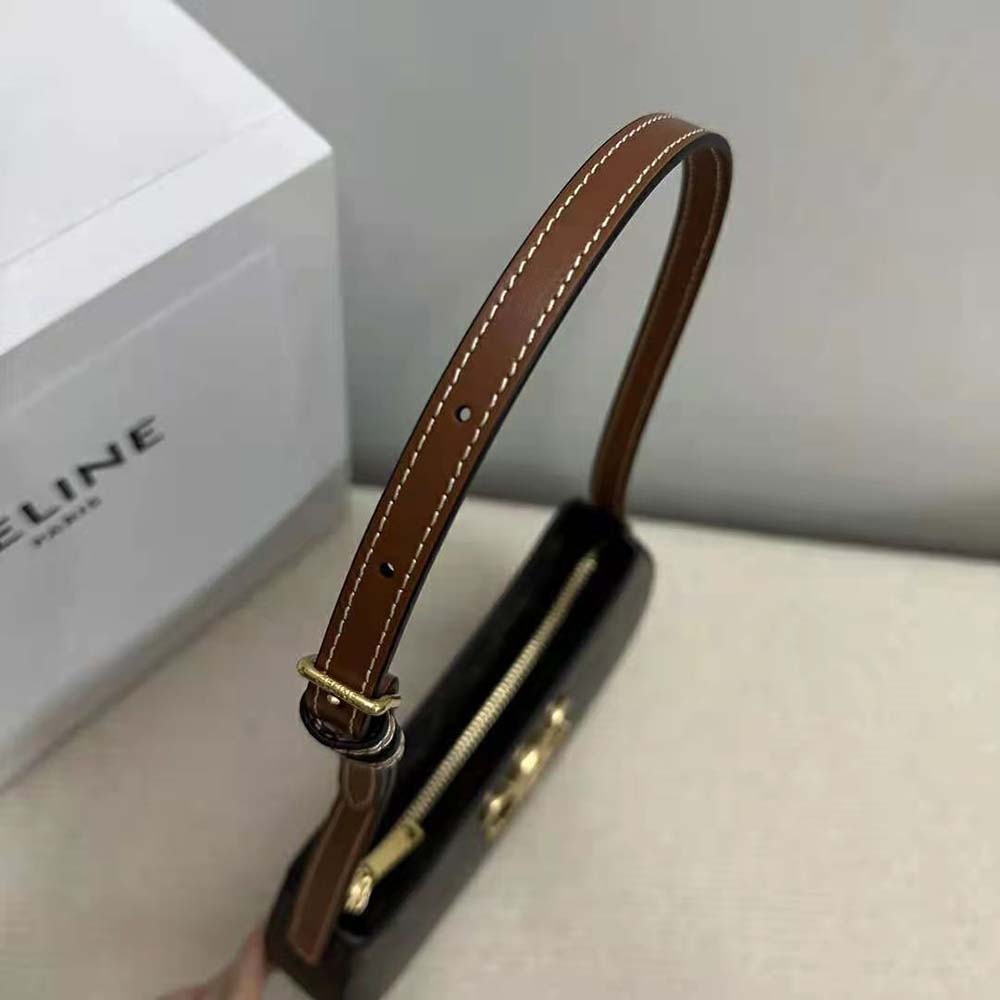 Celine Women Medium Tilly Bag in Triomphe Canvas and Calfskin - image 6
