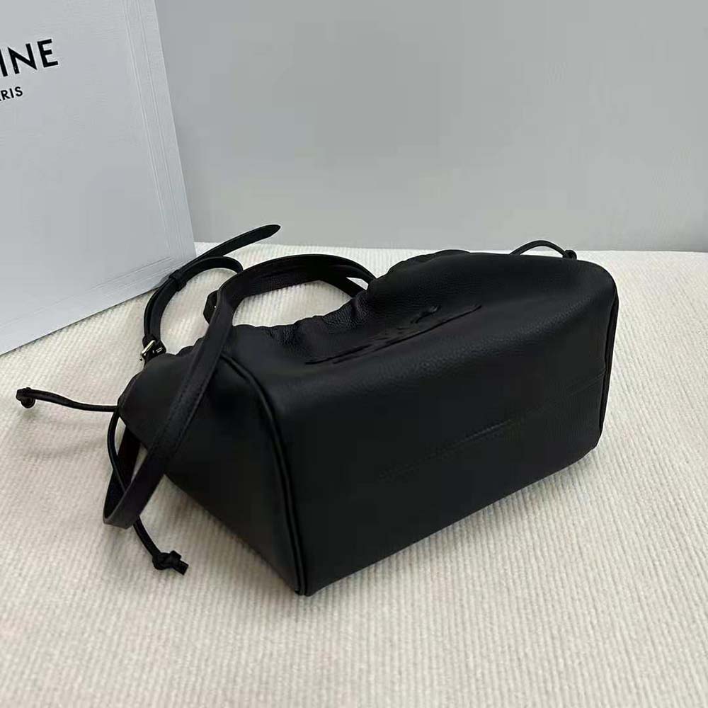 Celine Women Small Cabas Drawstring Cuir Triomphe in Grained Calfskin - image 5