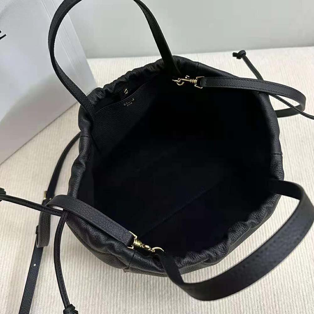 Celine Women Small Cabas Drawstring Cuir Triomphe in Grained Calfskin - image 6