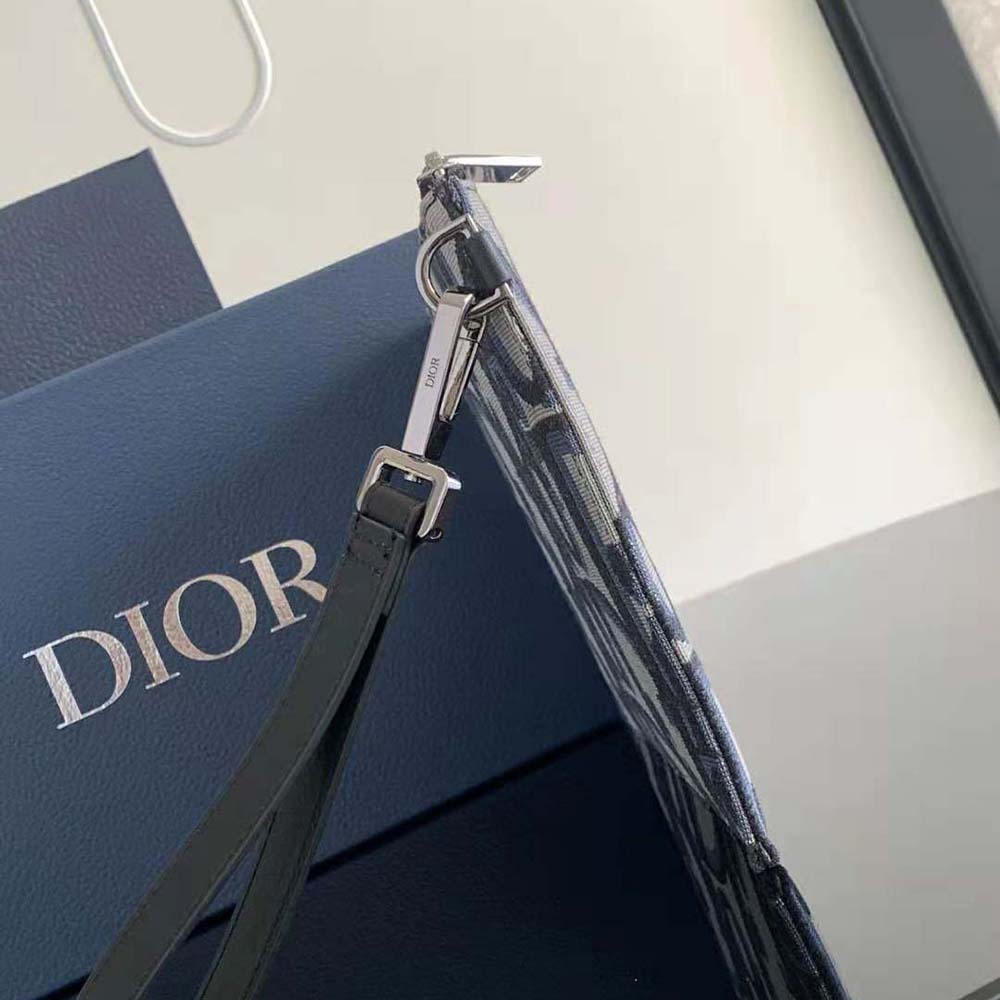 Dior Men A5 Pouch Beige and Black Maxi Dior Oblique Jacquard - image 5