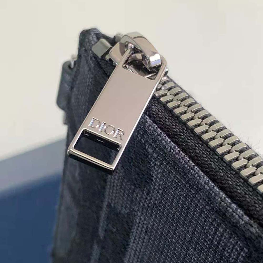 Dior Men A5 Pouch Black Maxi Dior Oblique Jacquard - image 8
