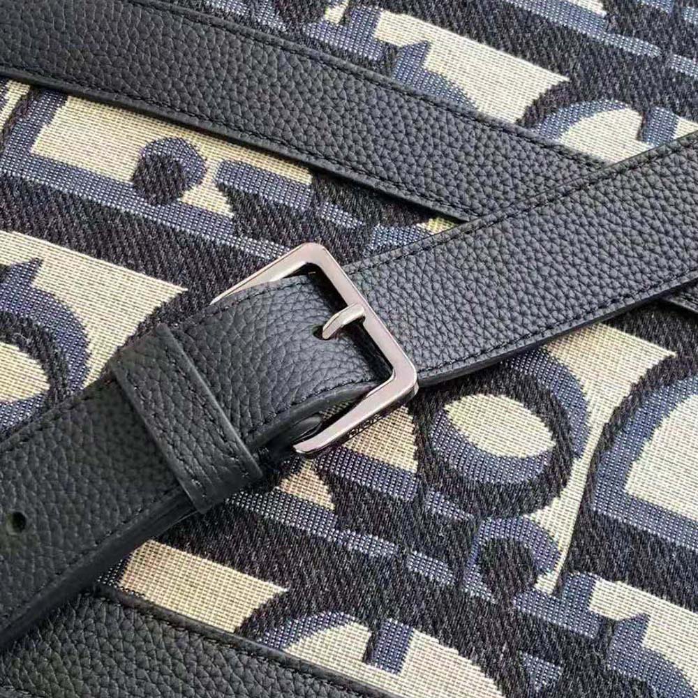 Dior Men Weekender 50 Bag Beige and Black Maxi Dior Oblique Jacquard - image 6