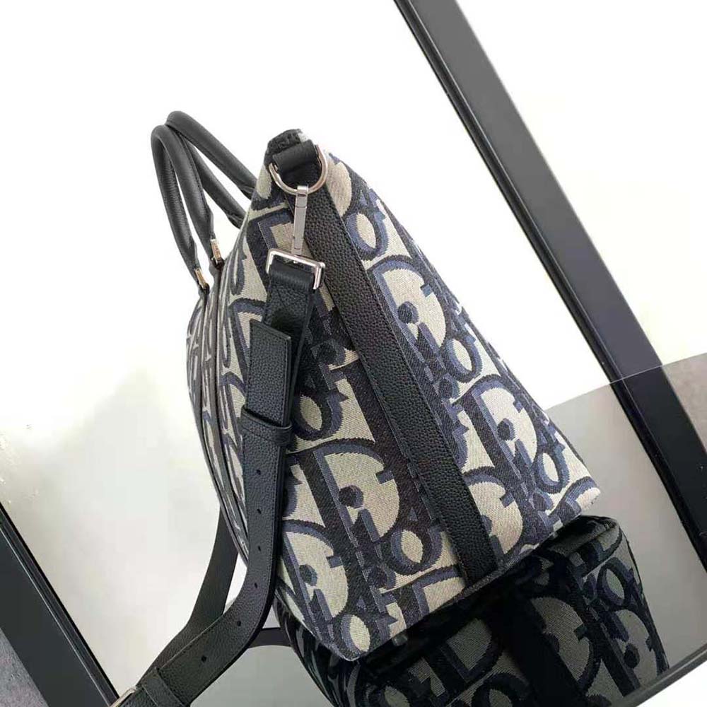 Dior Men Weekender 50 Bag Beige and Black Maxi Dior Oblique Jacquard - image 4
