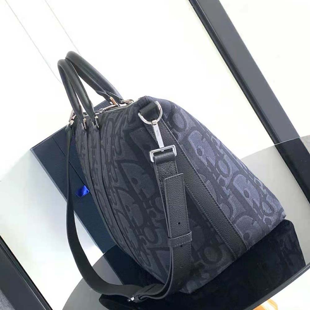 Dior Men Weekender 50 Bag Black Maxi Dior Oblique Jacquard - image 4