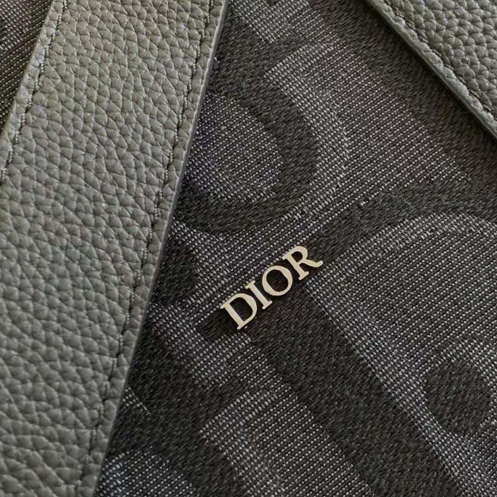 Dior Men Weekender 50 Bag Black Maxi Dior Oblique Jacquard - image 8