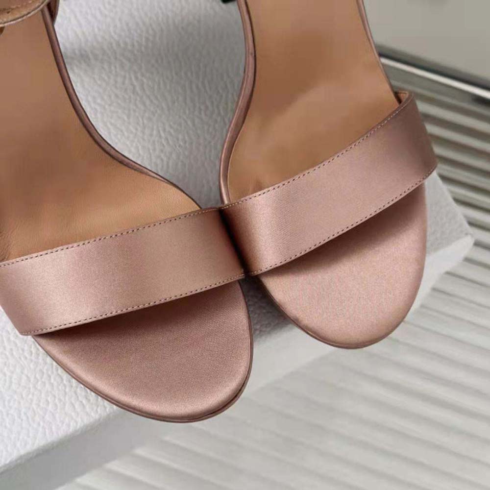 Dior Women Mlle Dior Heeled Sandal Rose Des Vents Satin - image 9