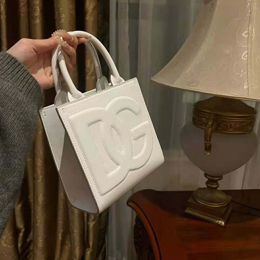 Dolce Gabbana D&G Women DG Daily Mini Shopper-White - image 7