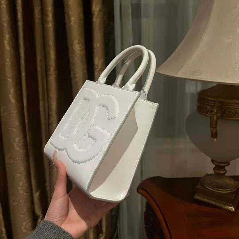 Dolce Gabbana D&G Women DG Daily Mini Shopper-White - image 9