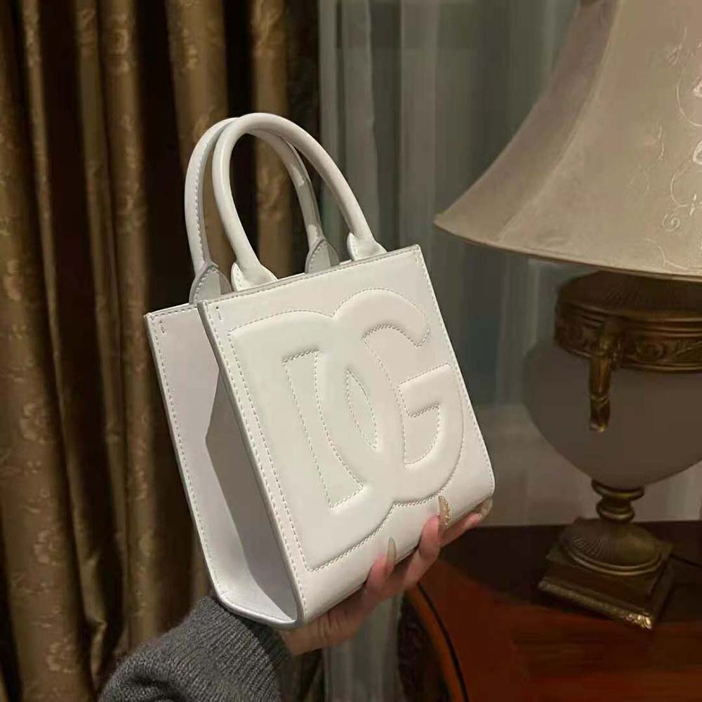 Dolce Gabbana D&G Women DG Daily Mini Shopper-White - image 6