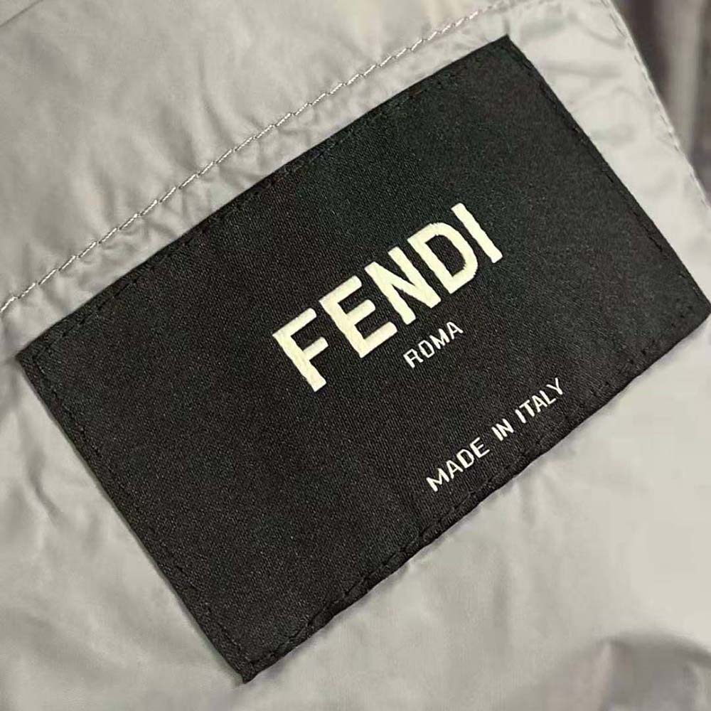 Fendi Men Blouson Gray Teddy Sweatshirt-FW1288AQMNF1MU3 - image 9