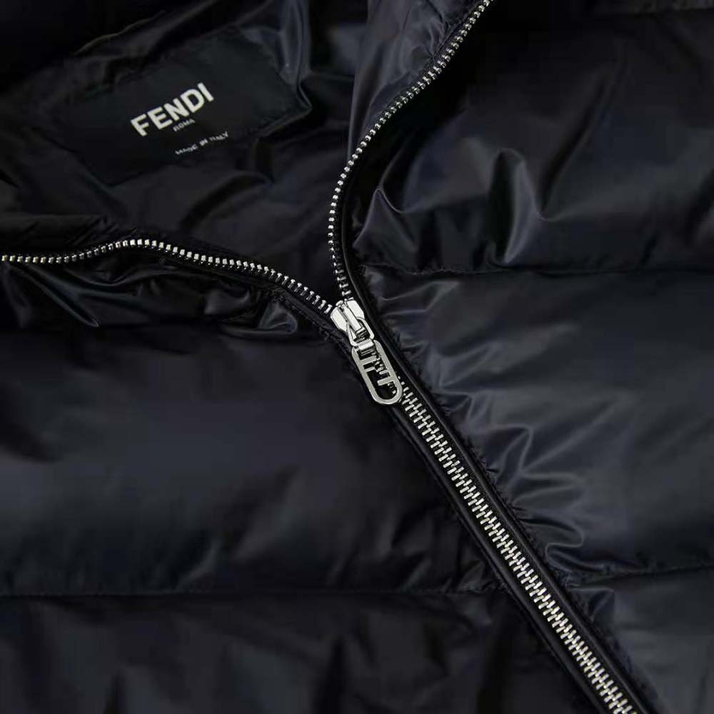 Fendi Men Down Jacket Black Nylon Down-FY0178AQJ9F0QA1 - image 9