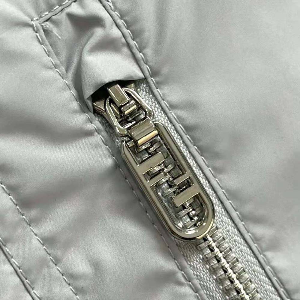 Fendi Men Down Jacket White Nylon Down-FAA919AQNJF1N6G - image 7
