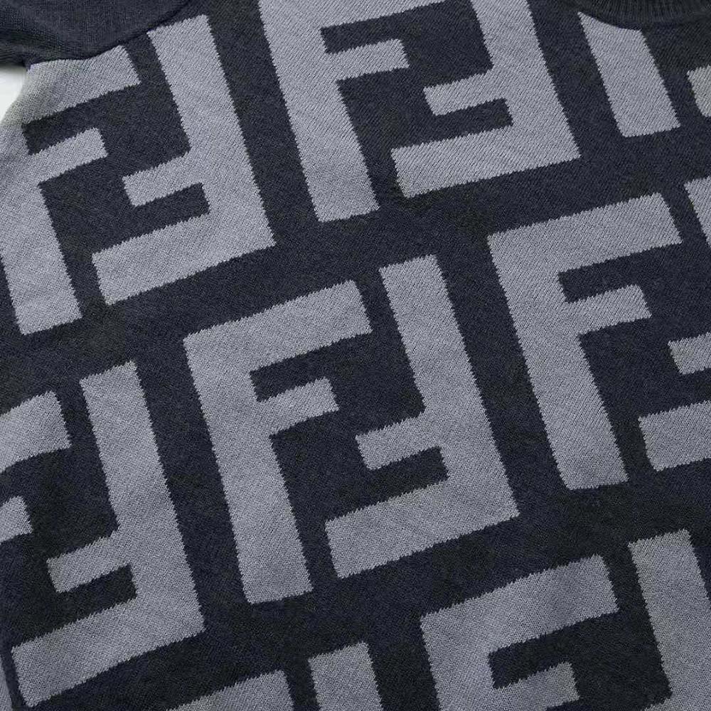 Fendi Men Gray Wool Sweater-FZX091APJKF1ML0 - image 8