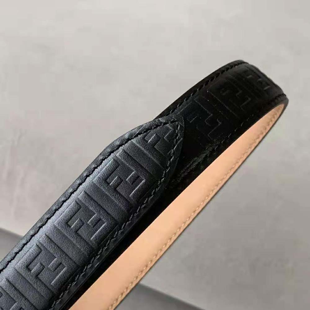 Fendi Women FF Belt Black Leather-8C0648AQ1VF04TX - image 6