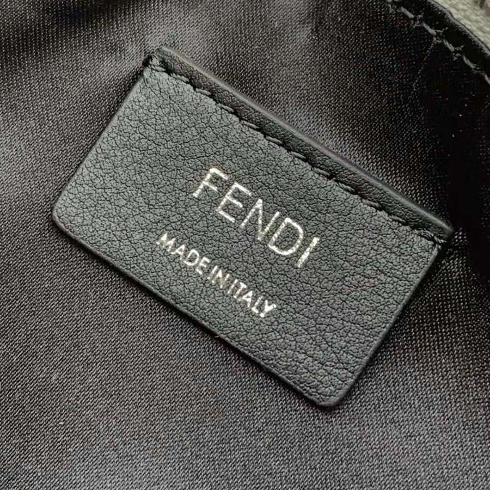 Fendi Women Fendigraphy Mini Silver Leather Mini Bag with Crystal FF Motif - image 10