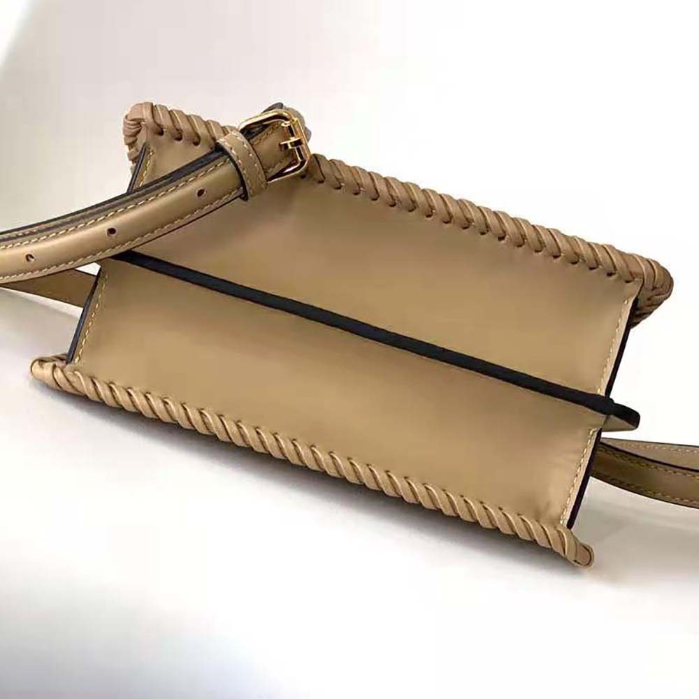 Fendi Women Peekaboo ISeeU Petite Brown Padded Calfskin Leather Bag - image 5