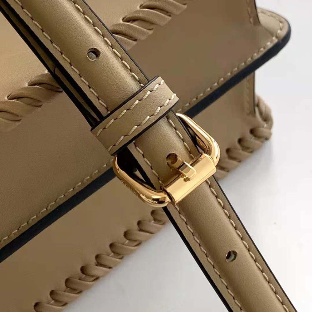 Fendi Women Peekaboo ISeeU Petite Brown Padded Calfskin Leather Bag - image 8