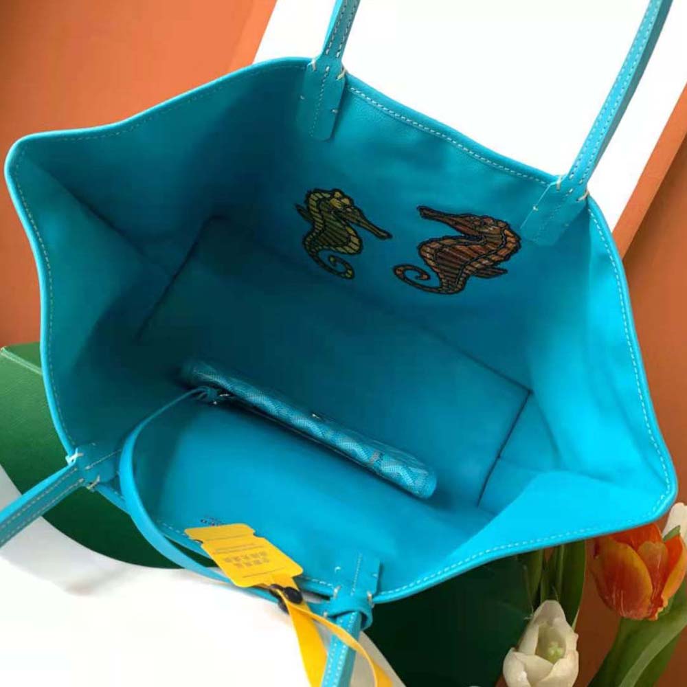 Goyard Women Anjou PM Seahorse Embroidery-Blue - image 9