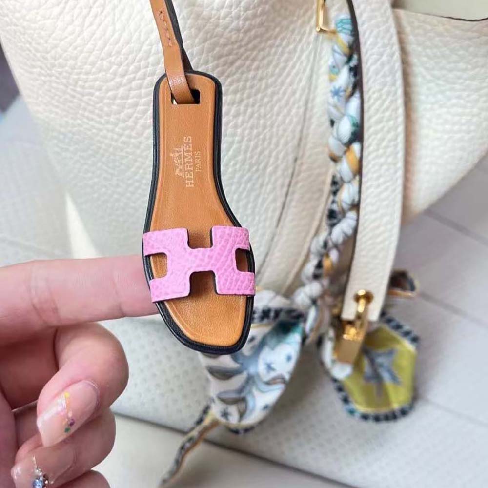 Hermes Oran Nano Charm-Pink - image 4
