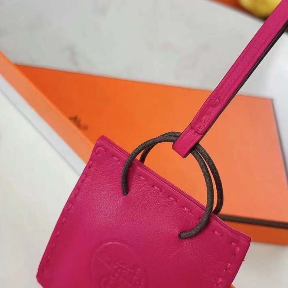 Hermes Pink Bag Charm - image 5