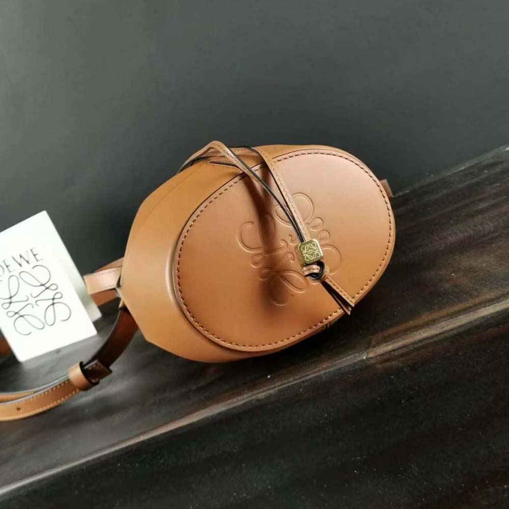 Loewe Women Mini Nano Balloon Bag in Nappa and Calfskin-Brown - image 6