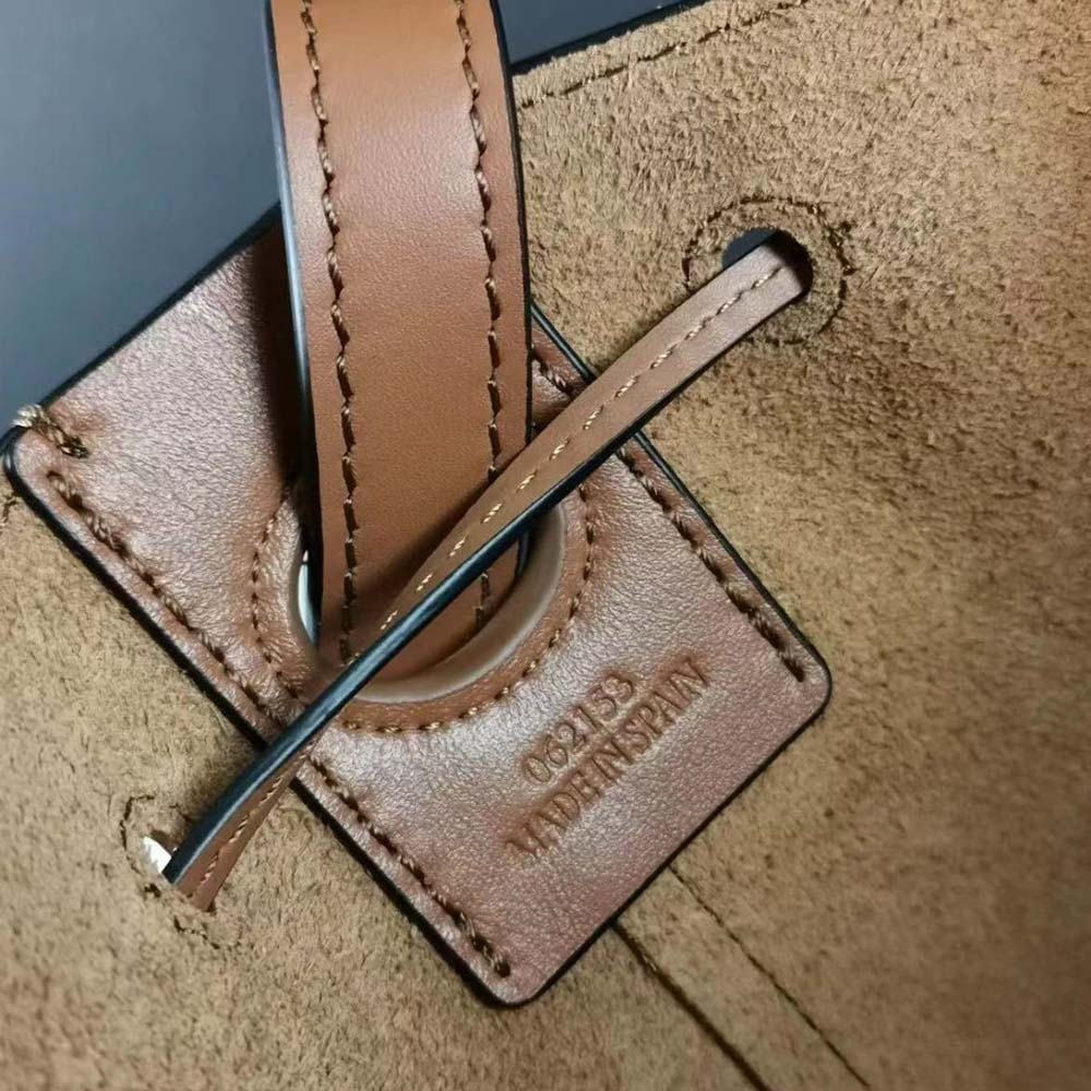 Loewe Women Mini Nano Balloon Bag in Nappa and Calfskin-Brown - image 9
