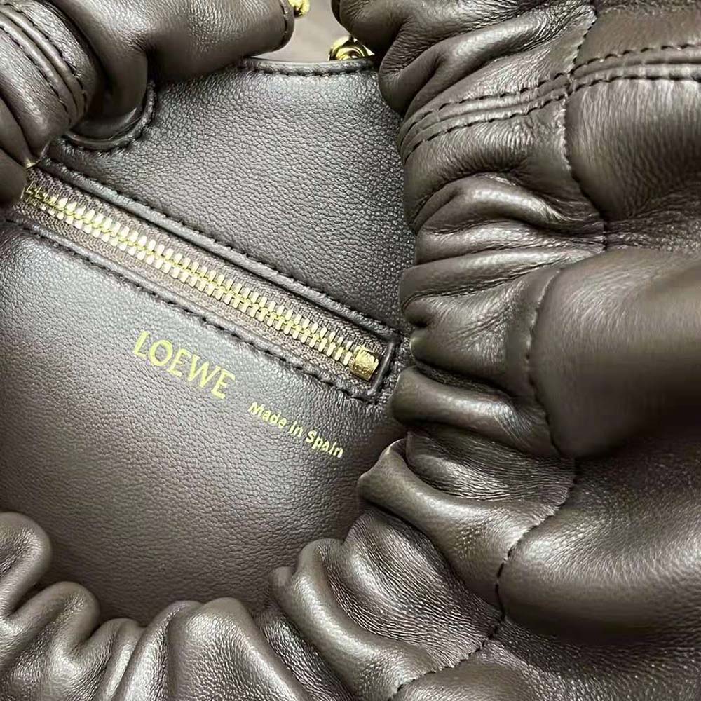 Loewe Women Small Squeeze Bag in Nappa Lambskin-Chocolate - image 10