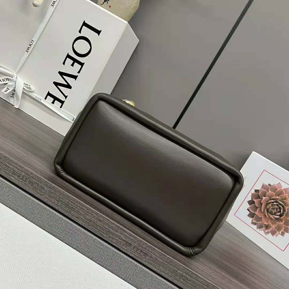 Loewe Women Small Squeeze Bag in Nappa Lambskin-Chocolate - image 4