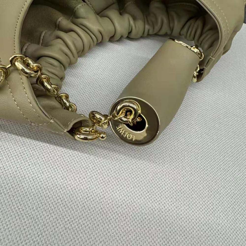 Loewe Women Small Squeeze Bag in Nappa Lambskin-Clay Green - image 7