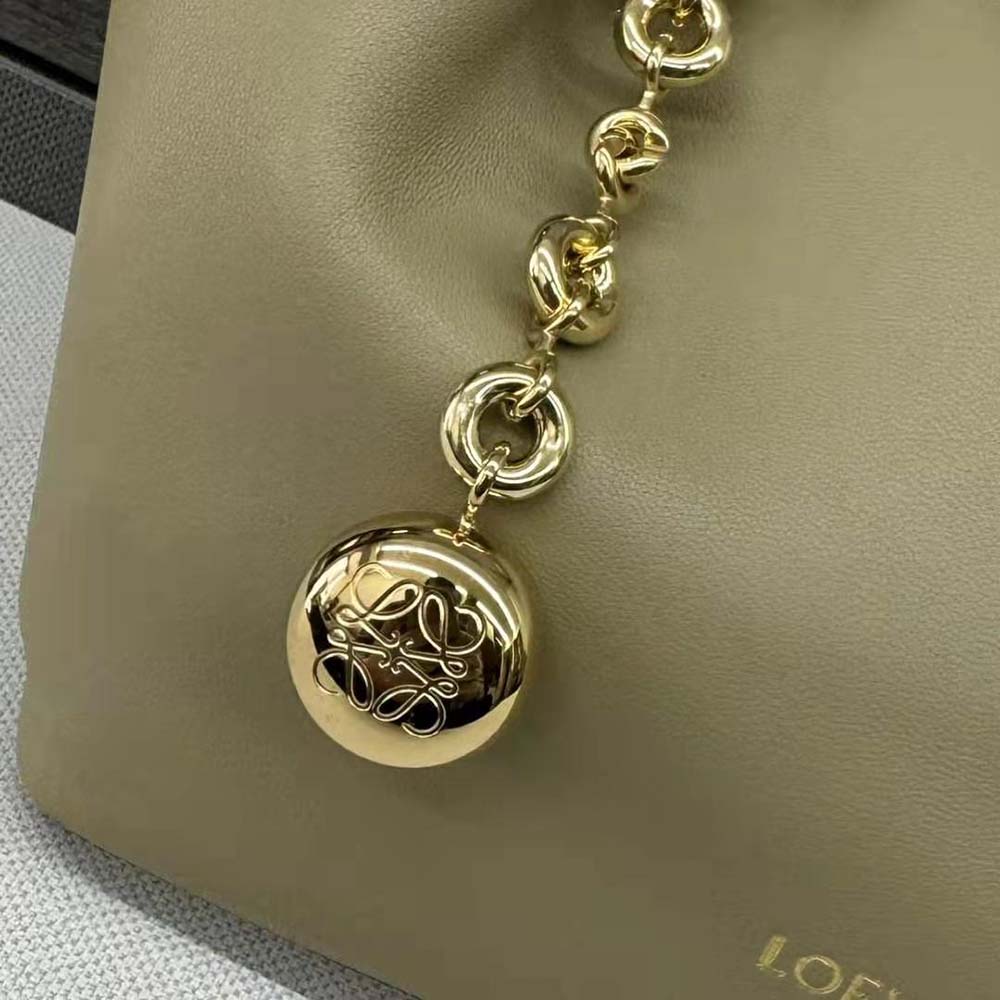 Loewe Women Small Squeeze Bag in Nappa Lambskin-Clay Green - image 10