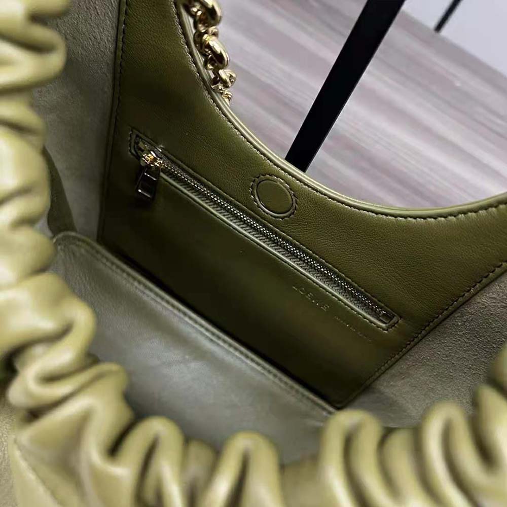 Loewe Women Small Squeeze Bag in Nappa Lambskin-Dark Green - image 8