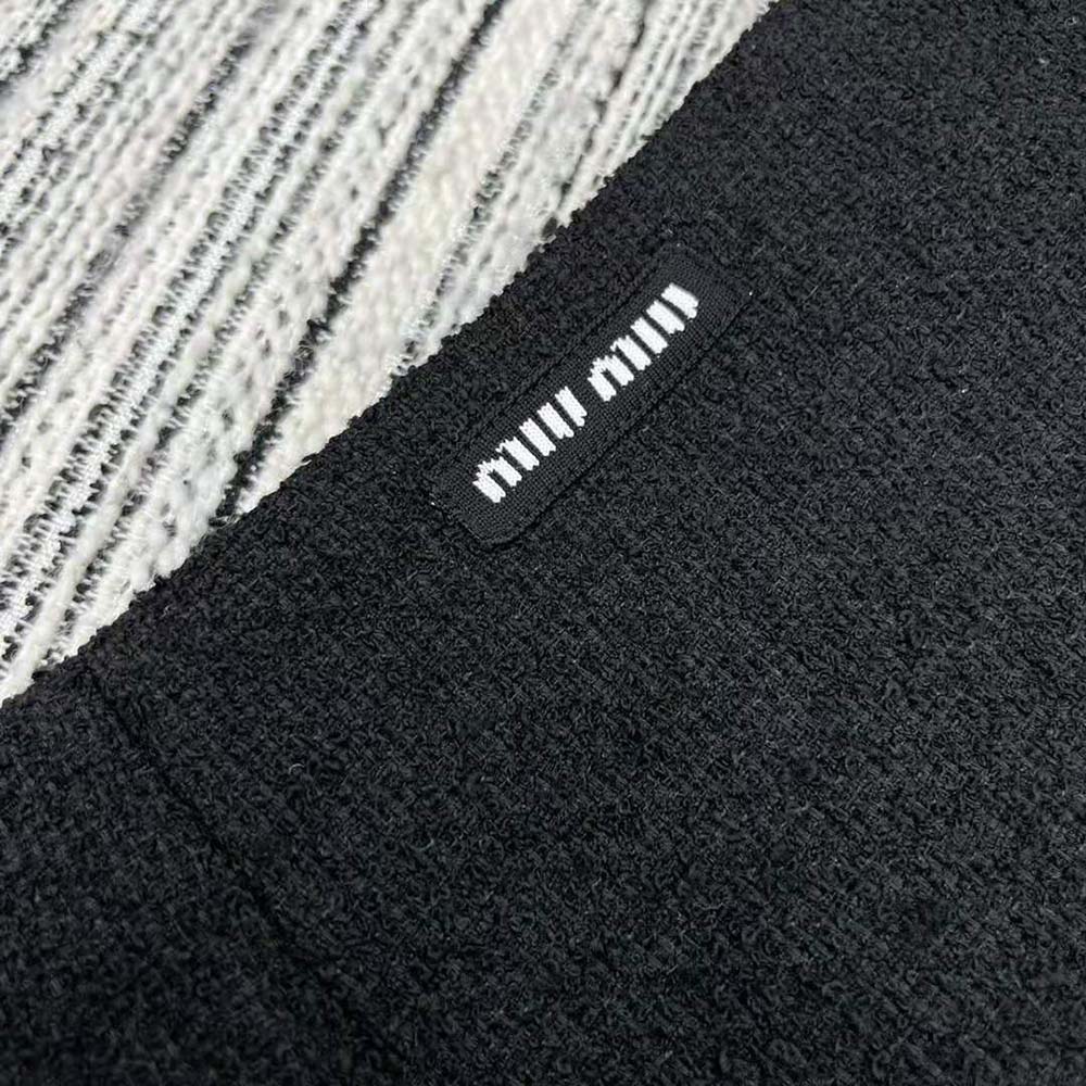 Miu Miu Women Embroidered Tweed Miniskirt-MG2135_139N_F0002 - image 8