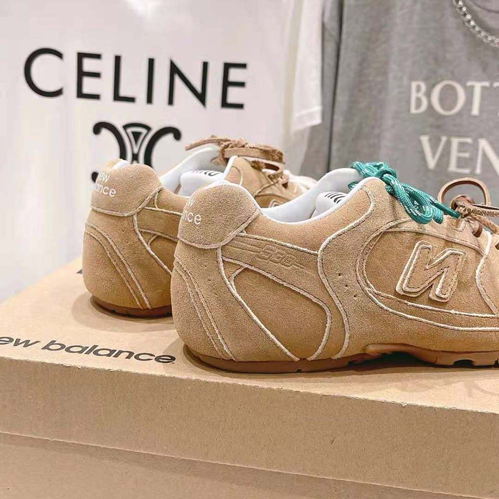Miu Miu Women New Balance X Miu Miu 530 SL Suede Sneakers-Cinnamon - image 8