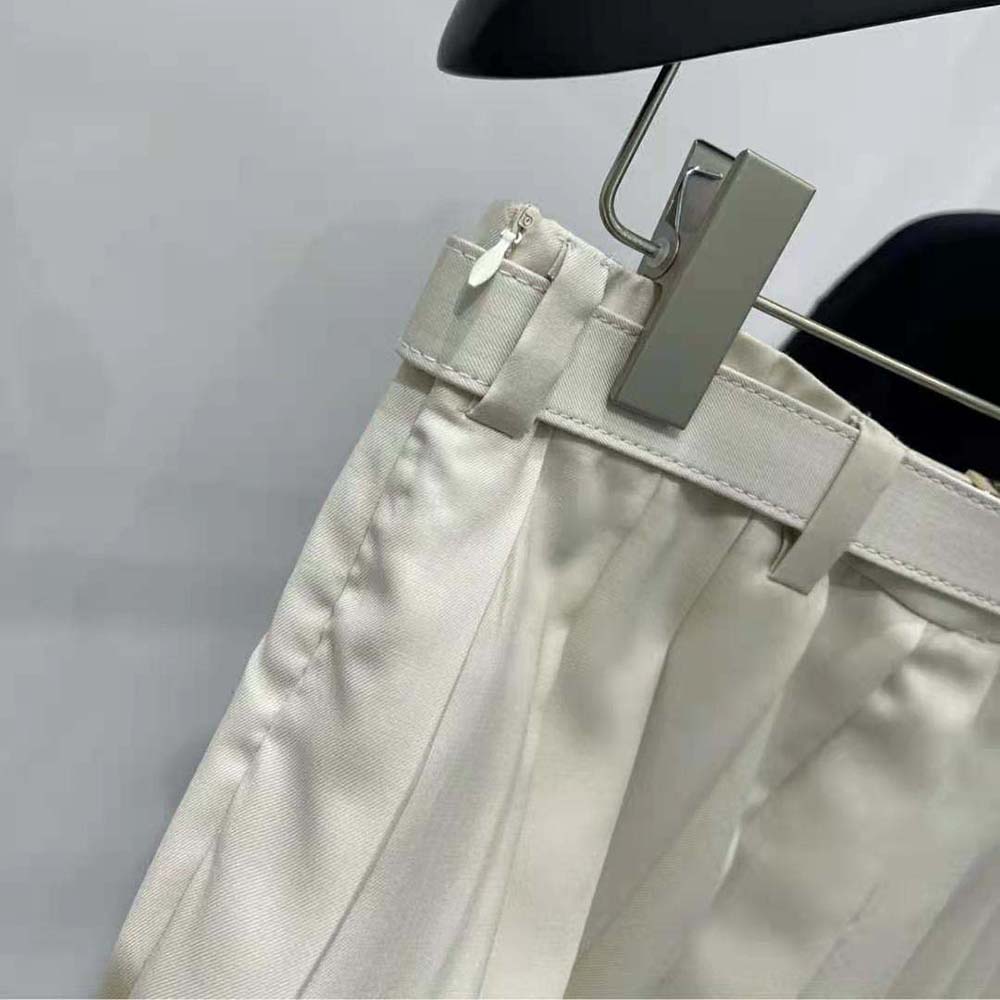 Miu Miu Women Pleated Batavia Miniskirt MG2032_11AD_F0018 - image 9
