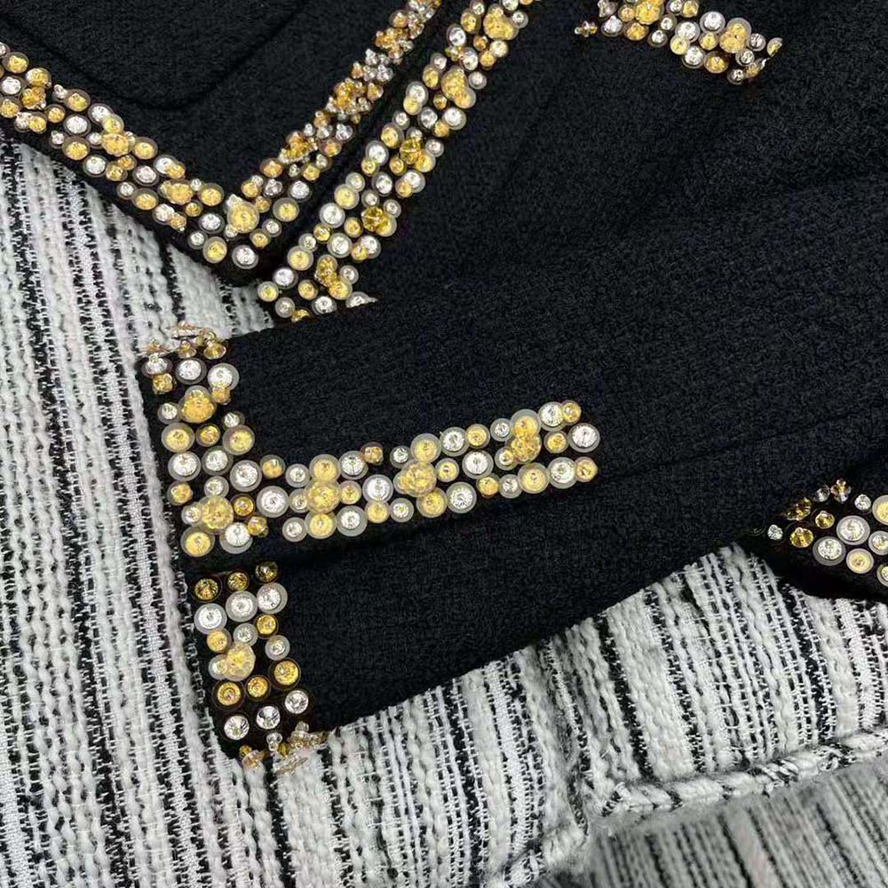Miu Miu Women Single-breasted Tweed Jacket-MH1898_139N_F0002 - image 10