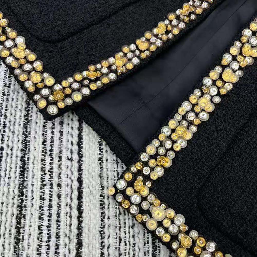 Miu Miu Women Single-breasted Tweed Jacket-MH1898_139N_F0002 - image 9