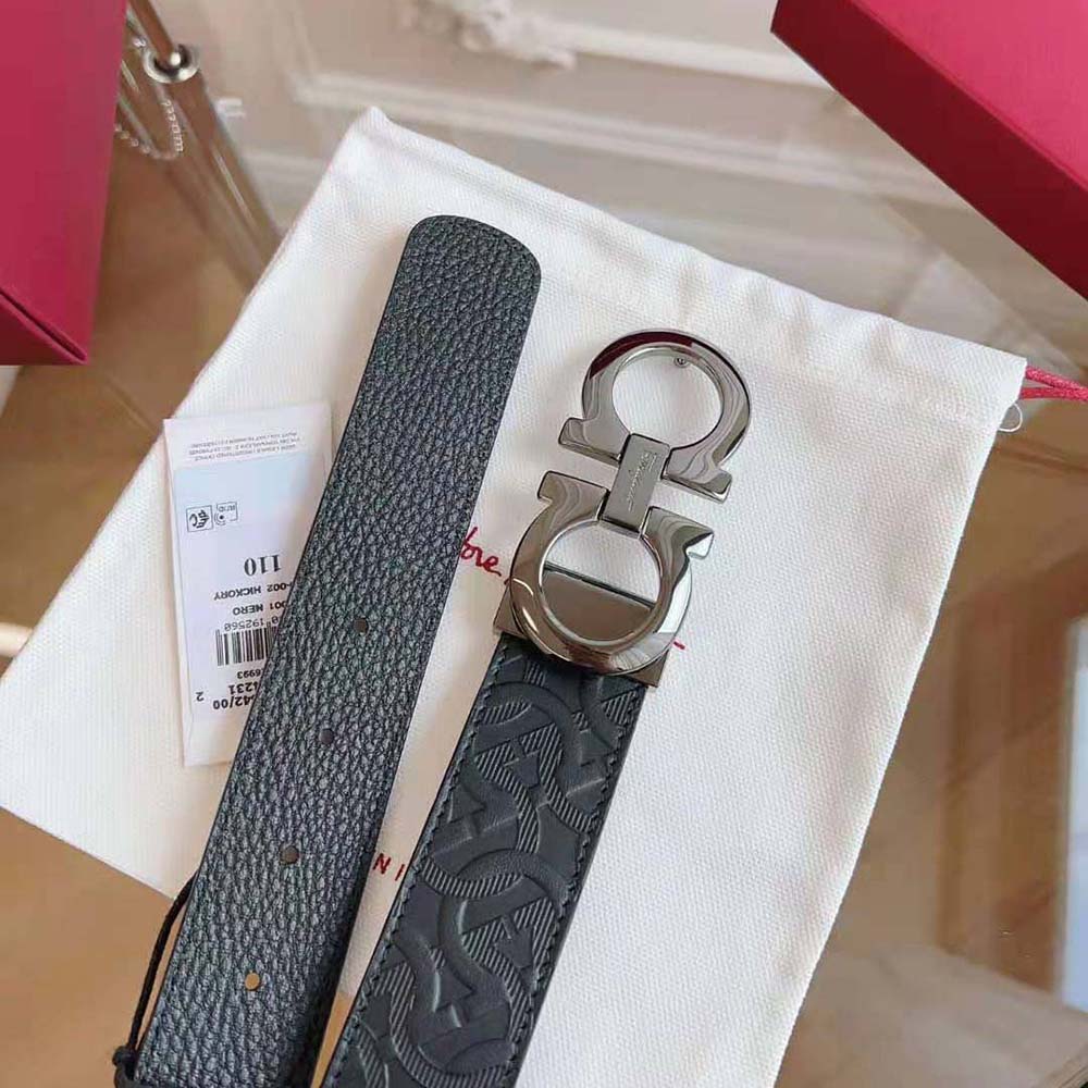 Salvatore Ferragamo Unisex Reversible and Adjustable Gancini Belt - image 8