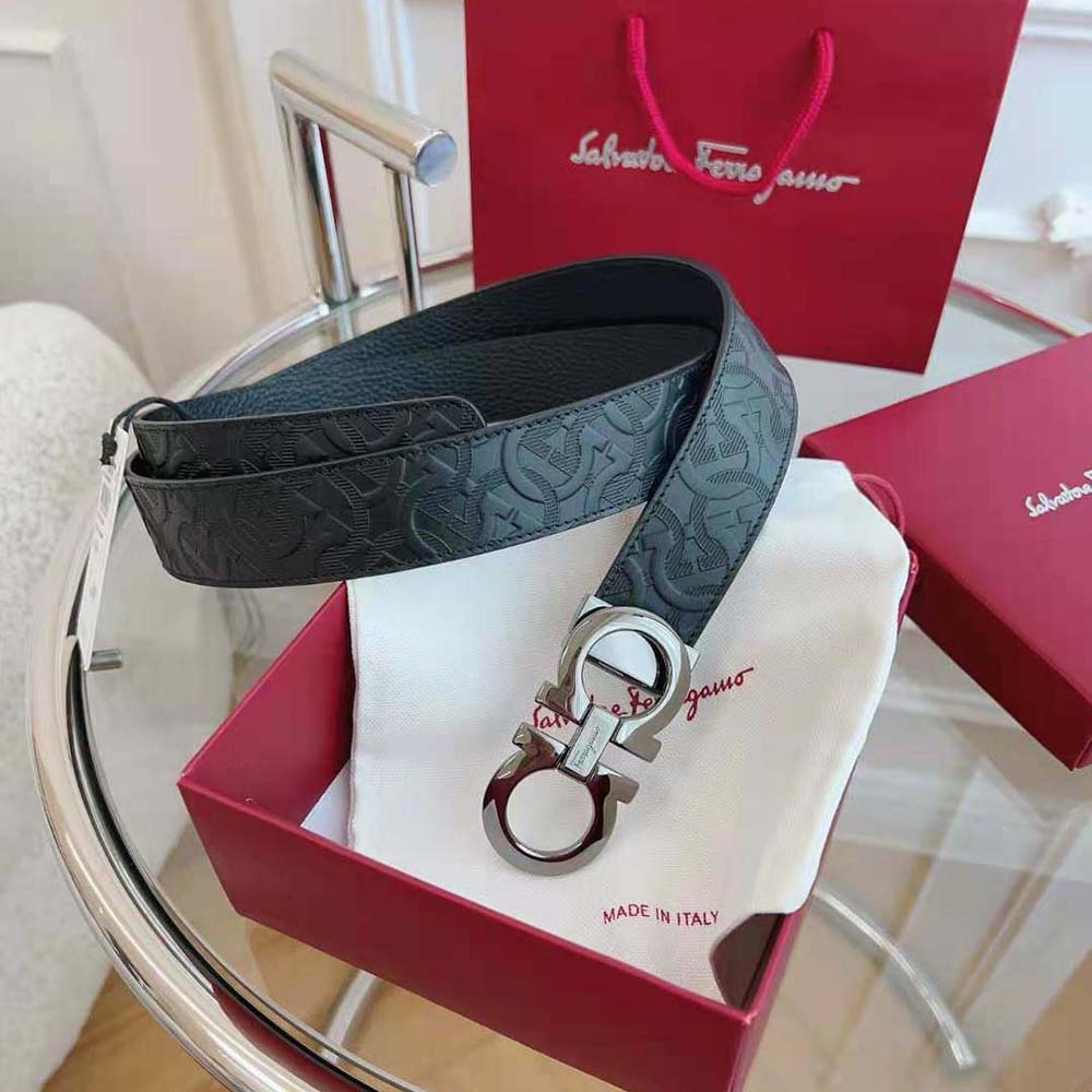 Salvatore Ferragamo Unisex Reversible and Adjustable Gancini Belt - image 6