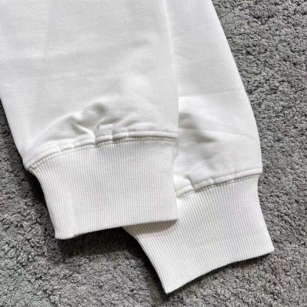 Versace Men Embroidered Medusa Sliced Sweatshirt-White - image 6