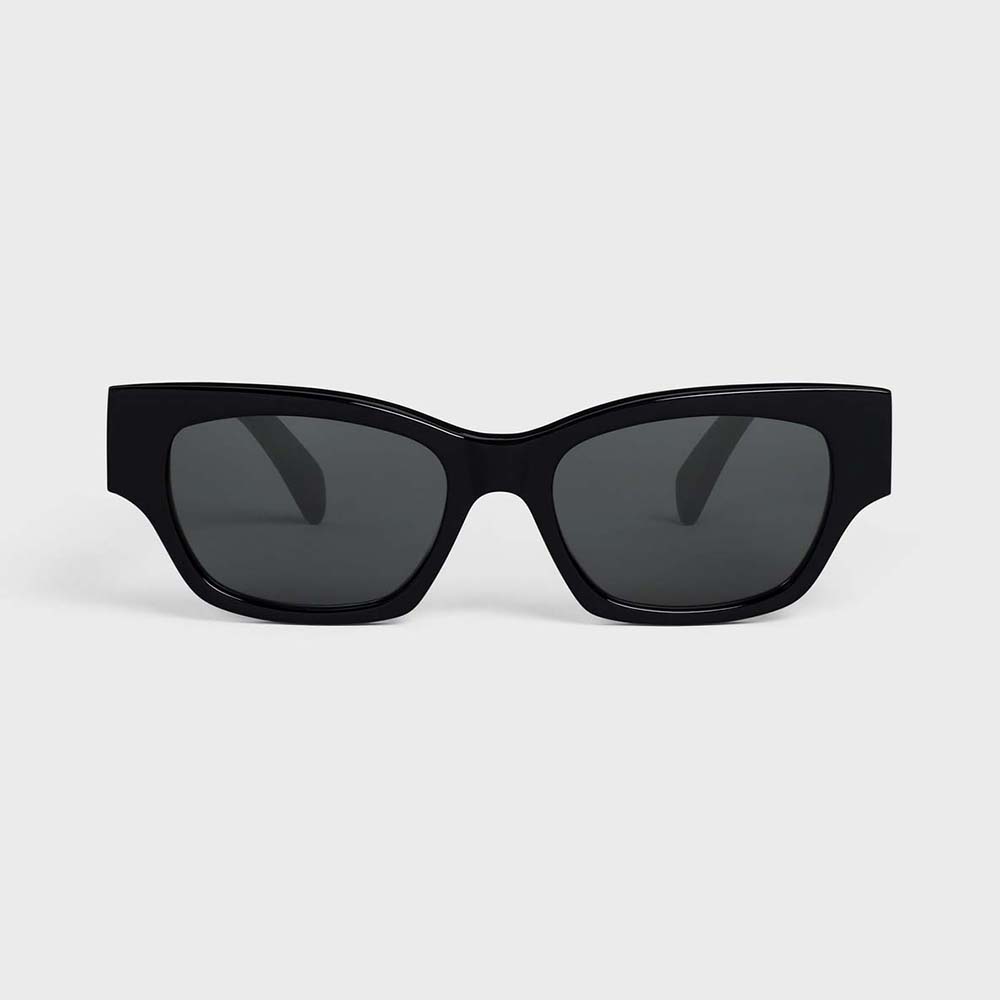Close-up of metal hinges on Celine Unisex Monochroms 01 Sunglasses